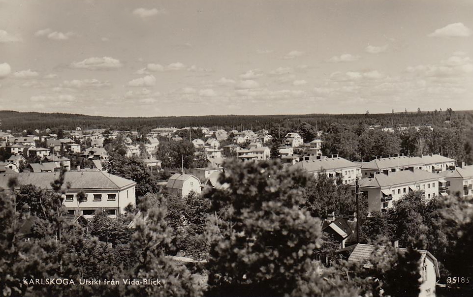Karlskoga, Utsikt från Vida-Blick 1948