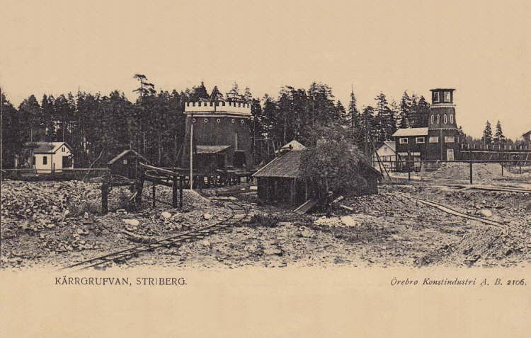 Nora Striberg Kärrgrufvan Gruvbyggnader 1903