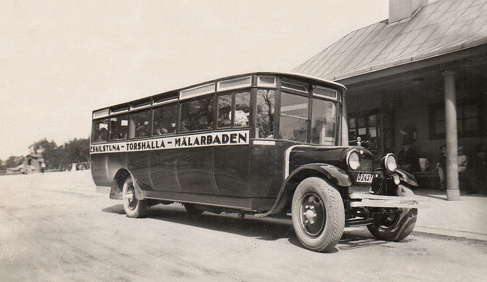 Buss, Eskilstuna - Torshälla - Mälarbaden 1925
