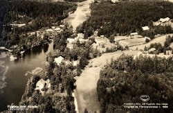 Flygfoto över Kåfalla 1950
