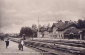 Ludvika, Järnvägsstationen och Järnvägshotellet