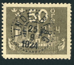Lindesberg Frimärke 25/9 1924