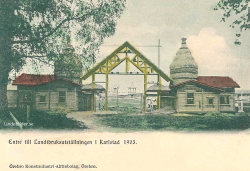 Entre till Landtbruksutställningen i Karlstad 1903