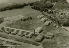 Hallstahammar, Centrala Verkstadsskolan, Kolbäck, Fygfoto 1962