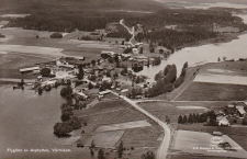 Kristinehamn, Flygfoto av Asphyttan,Värmland 1952