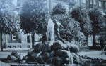 Örebro Centralparken med Befriaren 1933