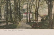 Örebro, Parti från Slottsparken 1906, färg