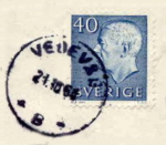 Vedevåg Frimärke 21/10 1964