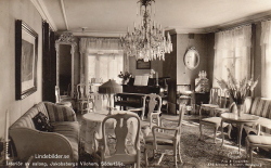 Interiör av salong, Jakobsbergs Vilohem, Södertälje