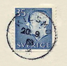 Kilsmo Frimärke 20/9 1963