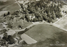 Södertelje, Flygfoto över Mörkö Kyrka 1959