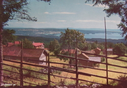 Utsikt mot Orsasjön, Från Frykås fäbodar 1967