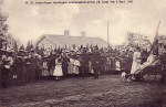 Sofia emottager Söndagsskolbarnen på Long 1905