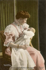 Ingeborg Charlotta med barn Astrid Sophie 1908