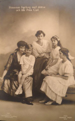 Mamma Ingeborg, Prins Carl, Margaretha, Astrid, Märtha