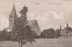 Linde, Kyrkan och Tingshuset