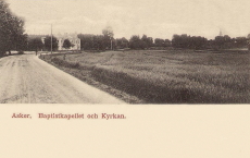 Örebro, Asker, Baptistkapellet och Kyrkan 1911
