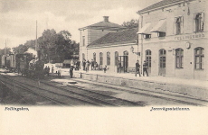 Fellingsbro Jernvägsstationen 1910