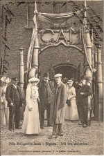 Hertingparets besök i Höganäs, Vid nya rörfabriken 1906