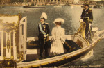 Gustaf VI Adolf och Margaret 1909 i Slupen Vasaorden