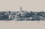 Nora, Staden med gamla Stationshuset 1901