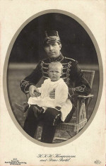 Gustaf VI Adolf och sin son Prins Bertil