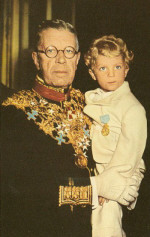 Gustav VI Adolf med Carl Gustaf