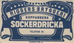 Kopparberg Riggers bryggeri Sockerdricka