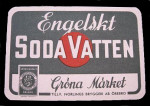 Örebro Bryggeri Norlings Engelskt Soda Vatten