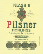 Örebro Norlings Bryggeri Pilsner Klass II