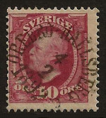 Hallsberg Frimärke 4/2 1892
