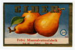 Frövi Bryggeri, Mineralvattenfabriken Cider