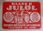 Örebro Bryggeri Julöl Klass II