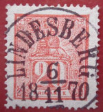 Lindesbergs Frimärke  6/11 1870