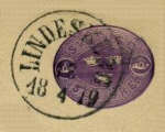 Lindesbergs Frimärke 18/4 1879