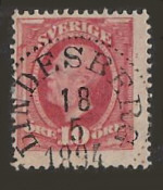 Lindesbergs Frimärke 18/5 1894