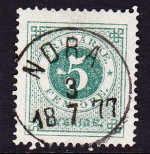 Nora frimärke 3/7 1877