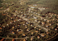 Skinnskatteberg, Flygfoto över Riddarhyttan 1969