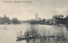 Fagersta, Vestanfors, Slussen och Forsen 1910