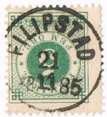 Filipstad Frimärke 21/11 1885