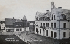 Posthuset och Station. Karlskoga 1910