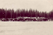 Karlskoga. Publik på Möckeln 1914
