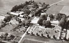 Hallsberg, Flygfoto över Kyrkbyn 1956
