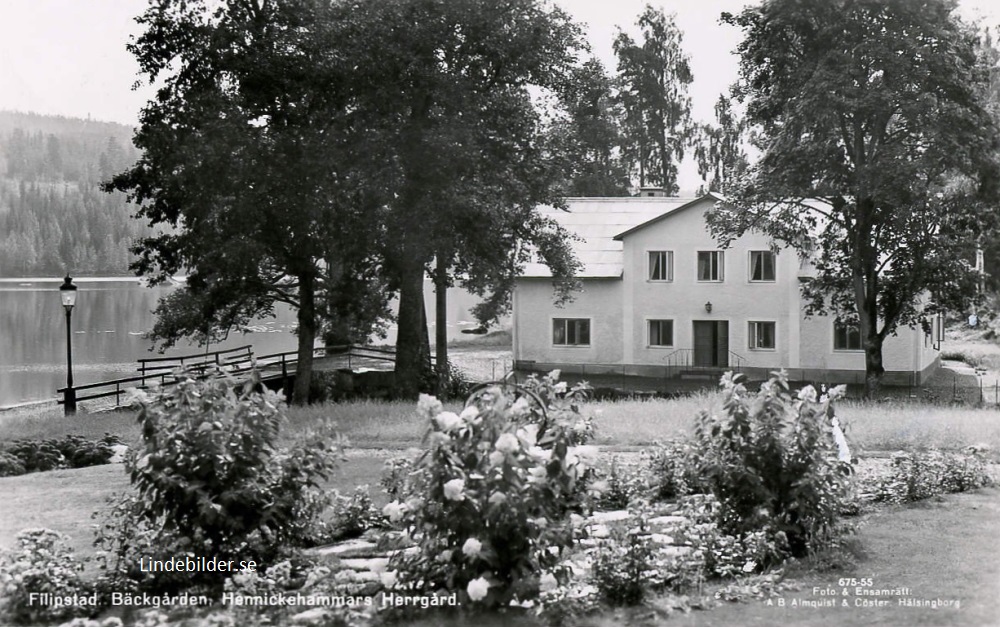 Filipstad, Bäckgården, Hennickehammars Herrgård 1963