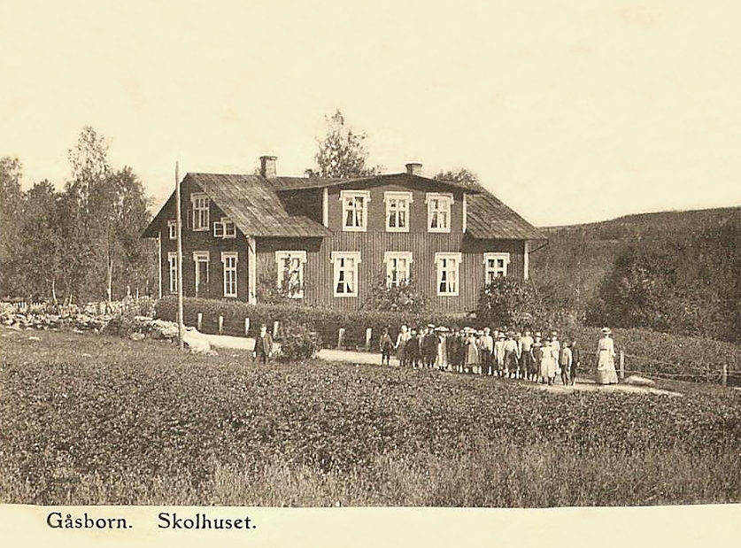 Filipstad, Gåsborn Skolhuset 1912