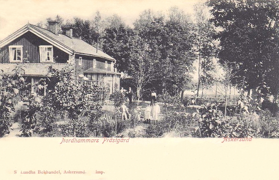 Askersund, Nordhammars Prästgård 1906