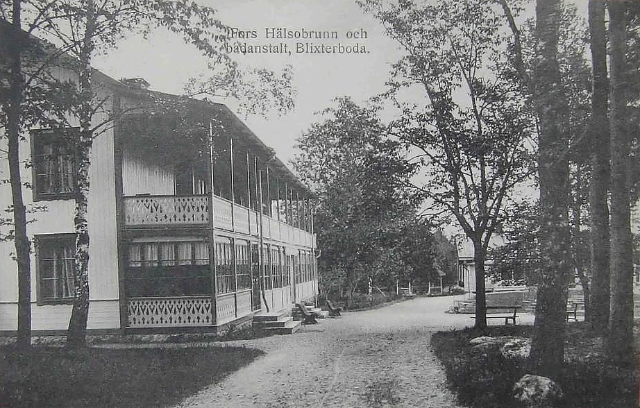 Blixterboda, Fors Hälsobrunn och Badanstalt 1918