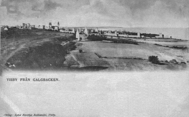Gotland, Visby, Från Galgbacken 1903