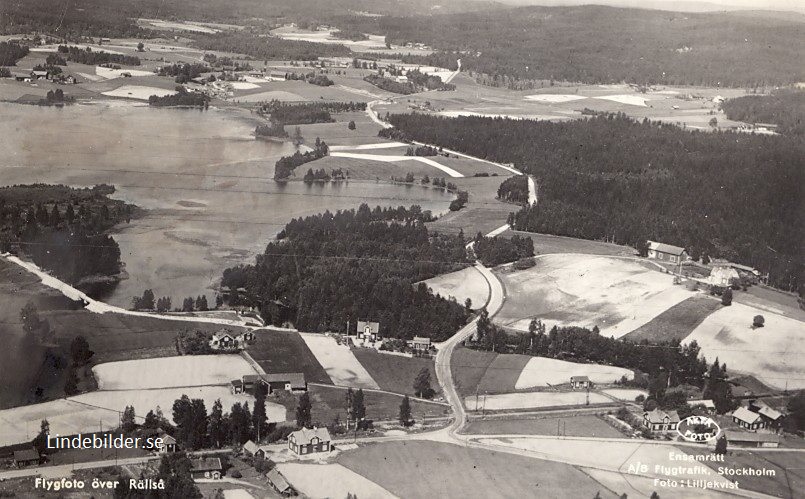 Kopparberg, Flygfoto över Rällså 1937