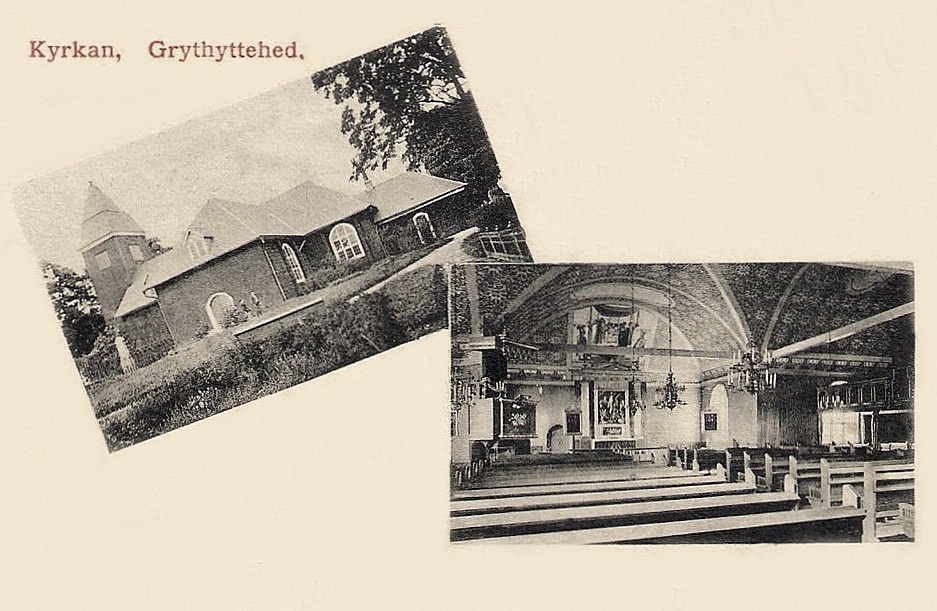 Hällefors, Gryhyttan, Grythyttehed Kyrkan 1911